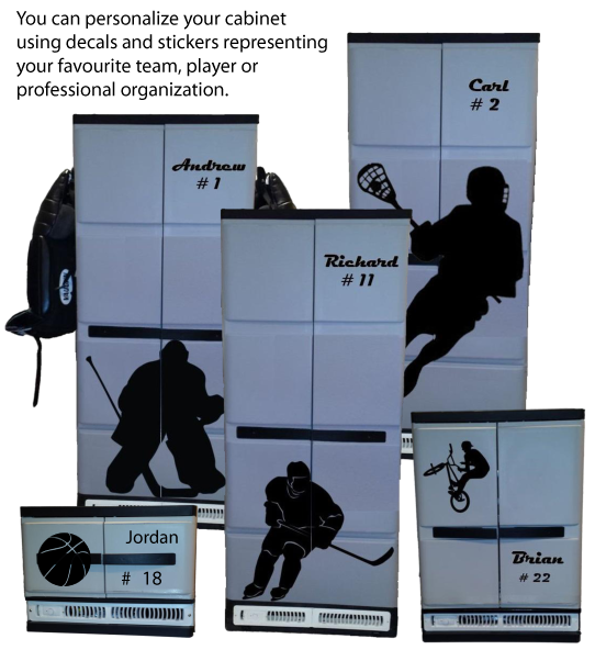 you can personalize your Stor-n-dri with decals and stickers